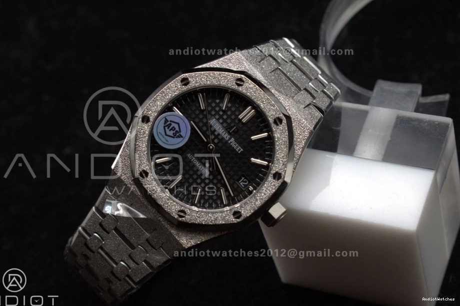 37mm SA3120 APSF Black Oak Textured Thermal Bracelet Super Edition Frosted Royal SS SS Clone Dial 15454 On 1034 1:1 Best 1222